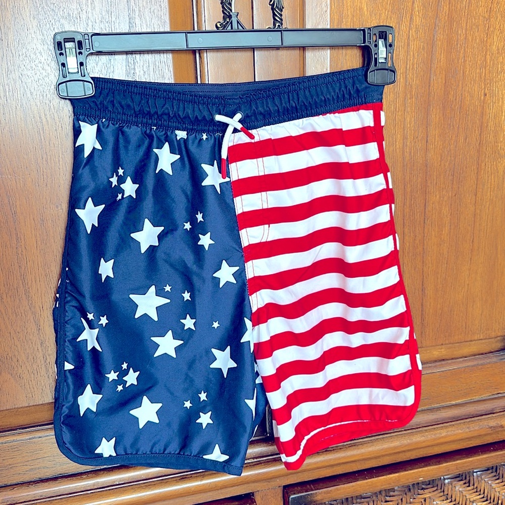 Patriotic, swim trunks, size large (12/14), Cat & Jack brand